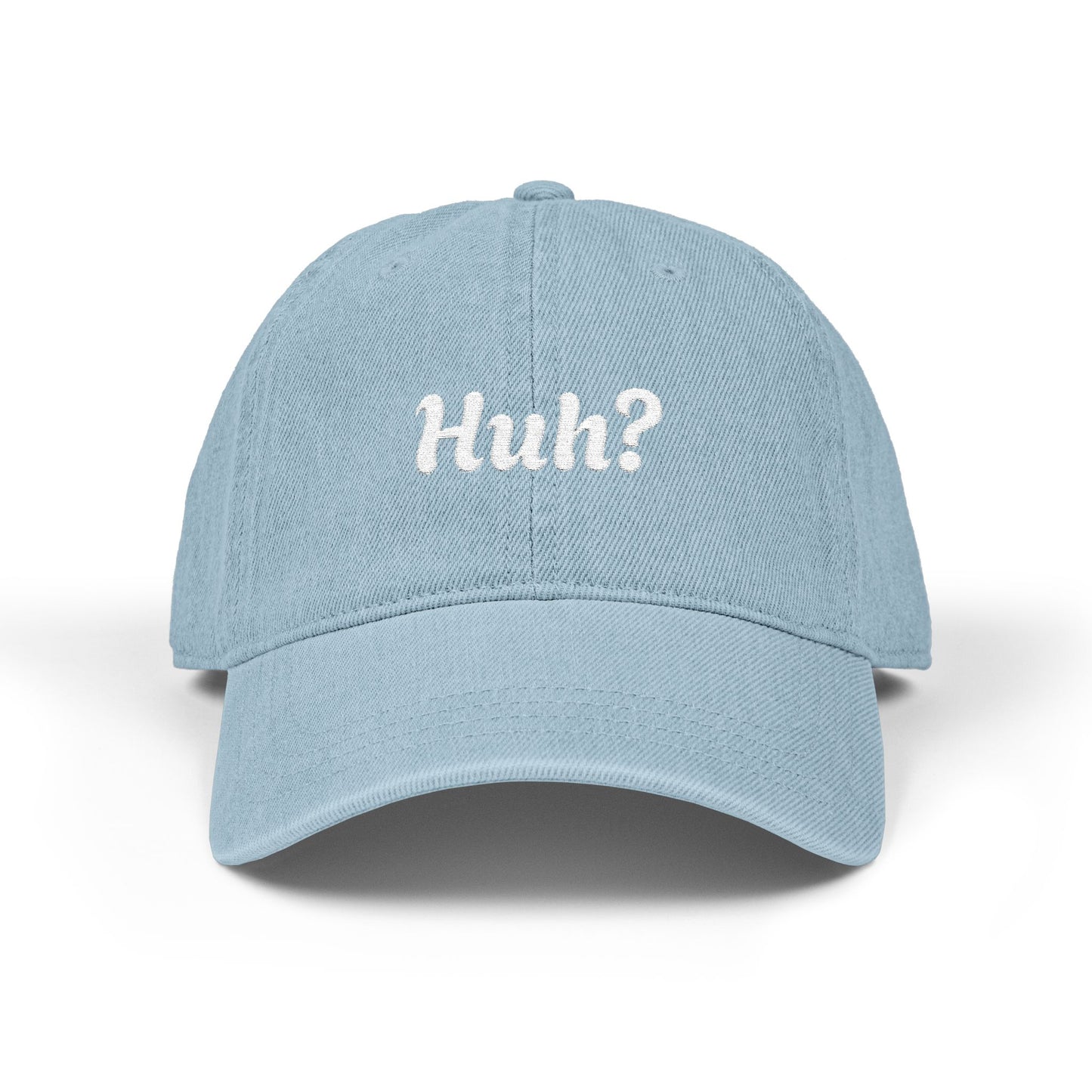 Huh? Denim Hat (Embroidery)