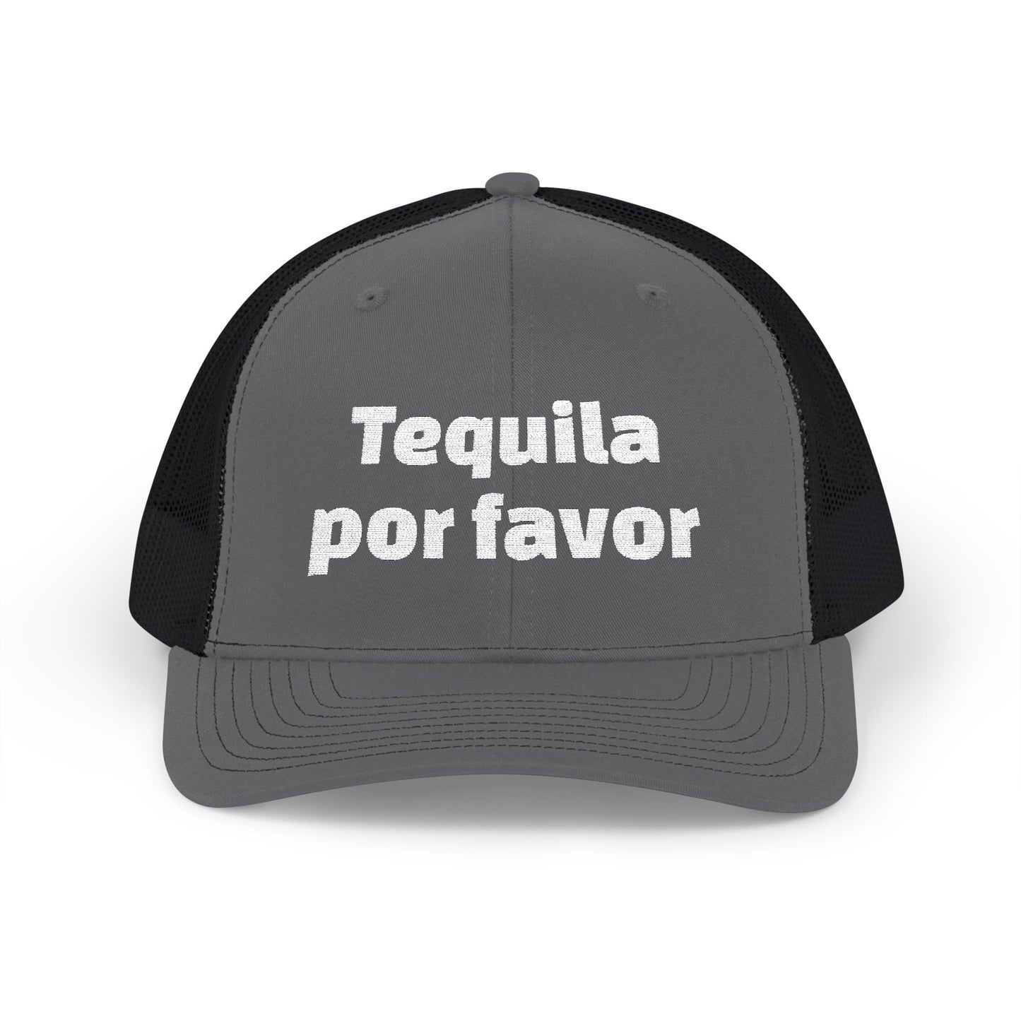 Tequila Por Favor Snapback Trucker Cap (Embroidery)