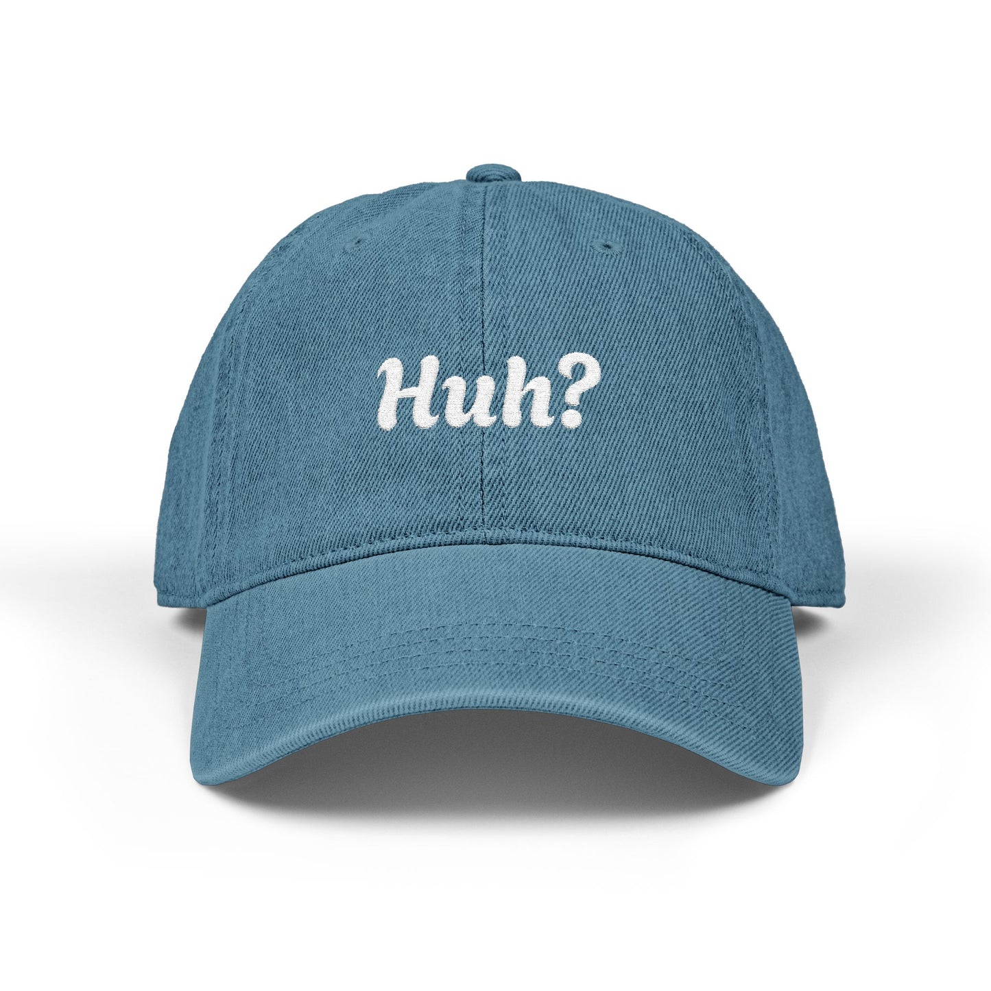 Huh? Denim Hat (Embroidery)