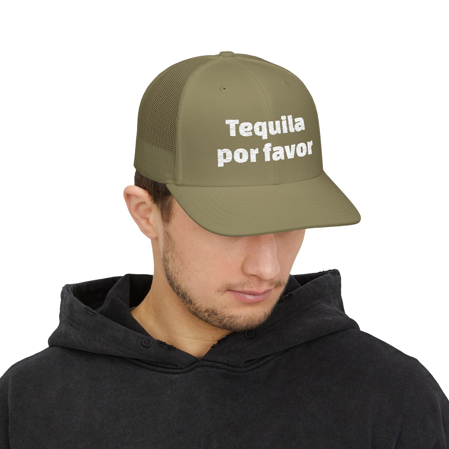 Tequila Por Favor Snapback Trucker Cap (Embroidery)