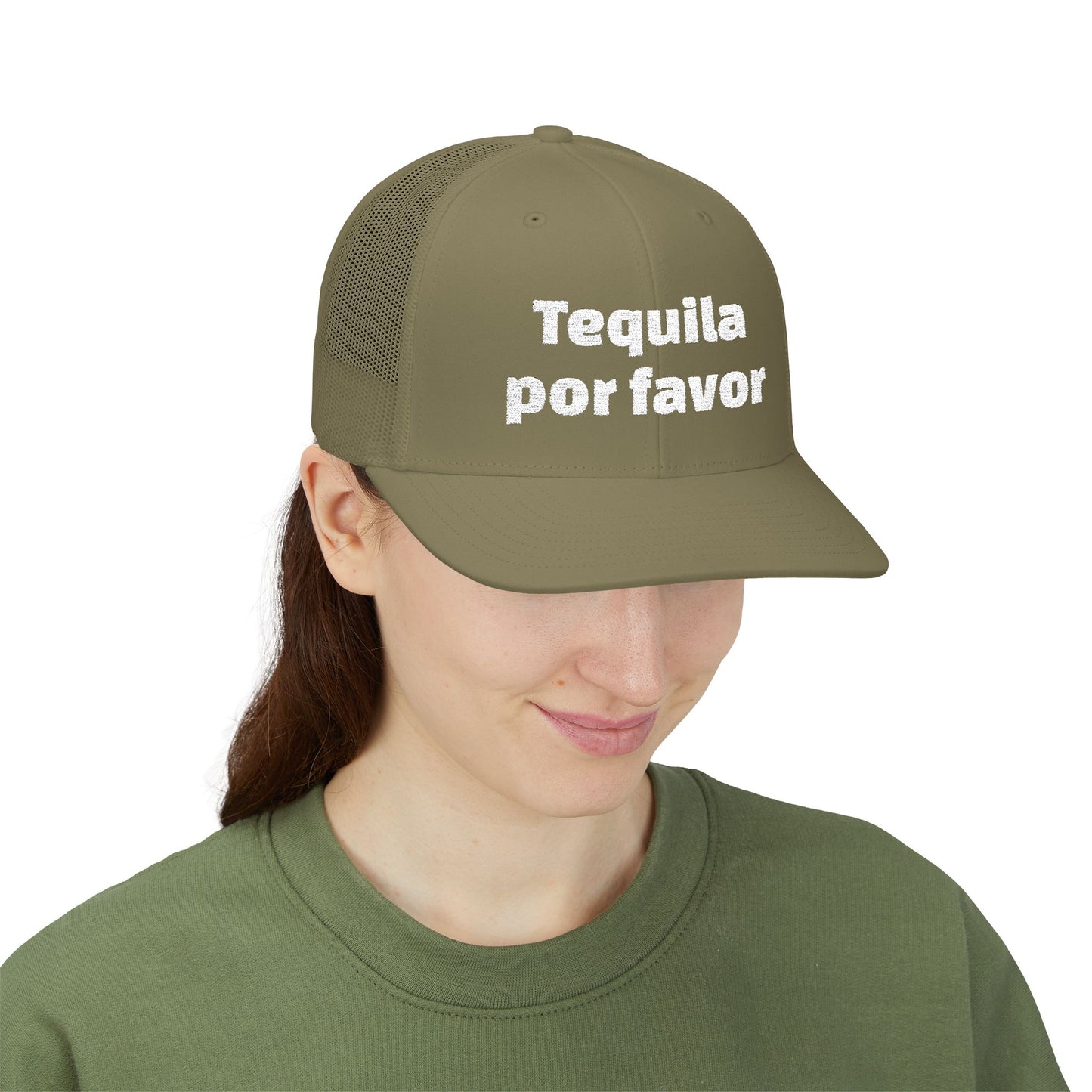 Tequila Por Favor Snapback Trucker Cap (Embroidery)