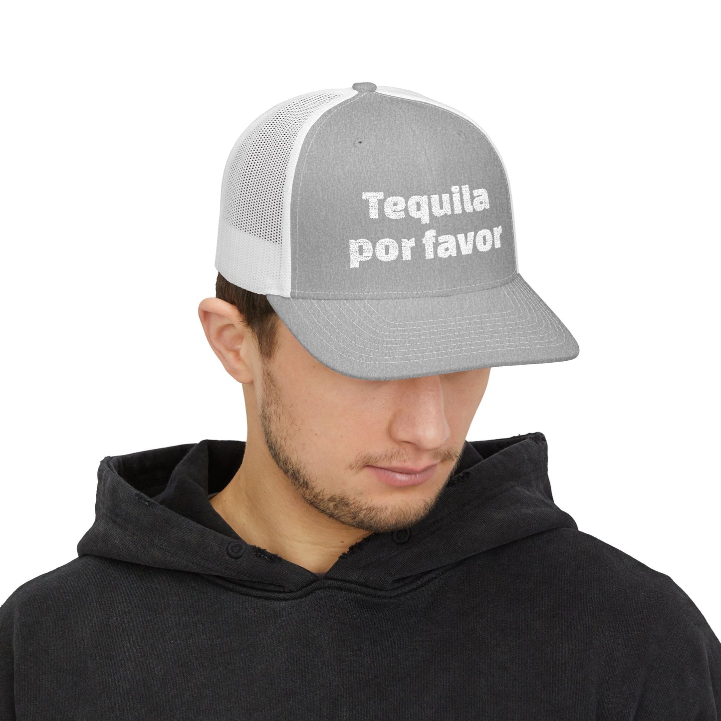 Tequila Por Favor Snapback Trucker Cap (Embroidery)