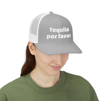 Tequila Por Favor Snapback Trucker Cap (Embroidery)