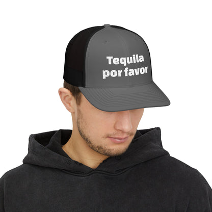 Tequila Por Favor Snapback Trucker Cap (Embroidery)