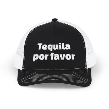 Tequila Por Favor Snapback Trucker Cap (Embroidery)