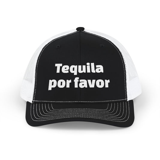 Tequila Por Favor Snapback Trucker Cap (Embroidery)