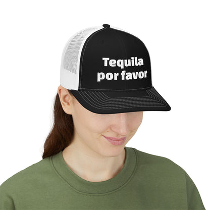 Tequila Por Favor Snapback Trucker Cap (Embroidery)