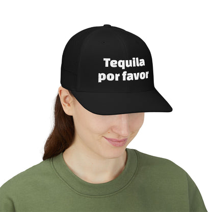 Tequila Por Favor Snapback Trucker Cap (Embroidery)