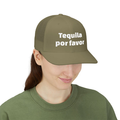 Tequila Por Favor Snapback Trucker Cap (Embroidery)